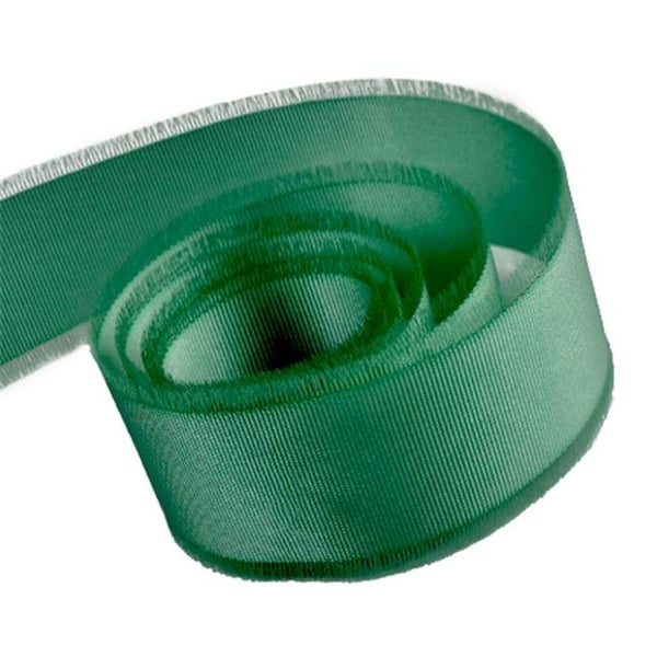 Papillon Ribbon & Bow R097085-38-0587-50YD 1.5 in. 50 Yards Fussy Edge Grosgrain Fringed Ribbon; Forest Green R097085-38-0587-50YD - main